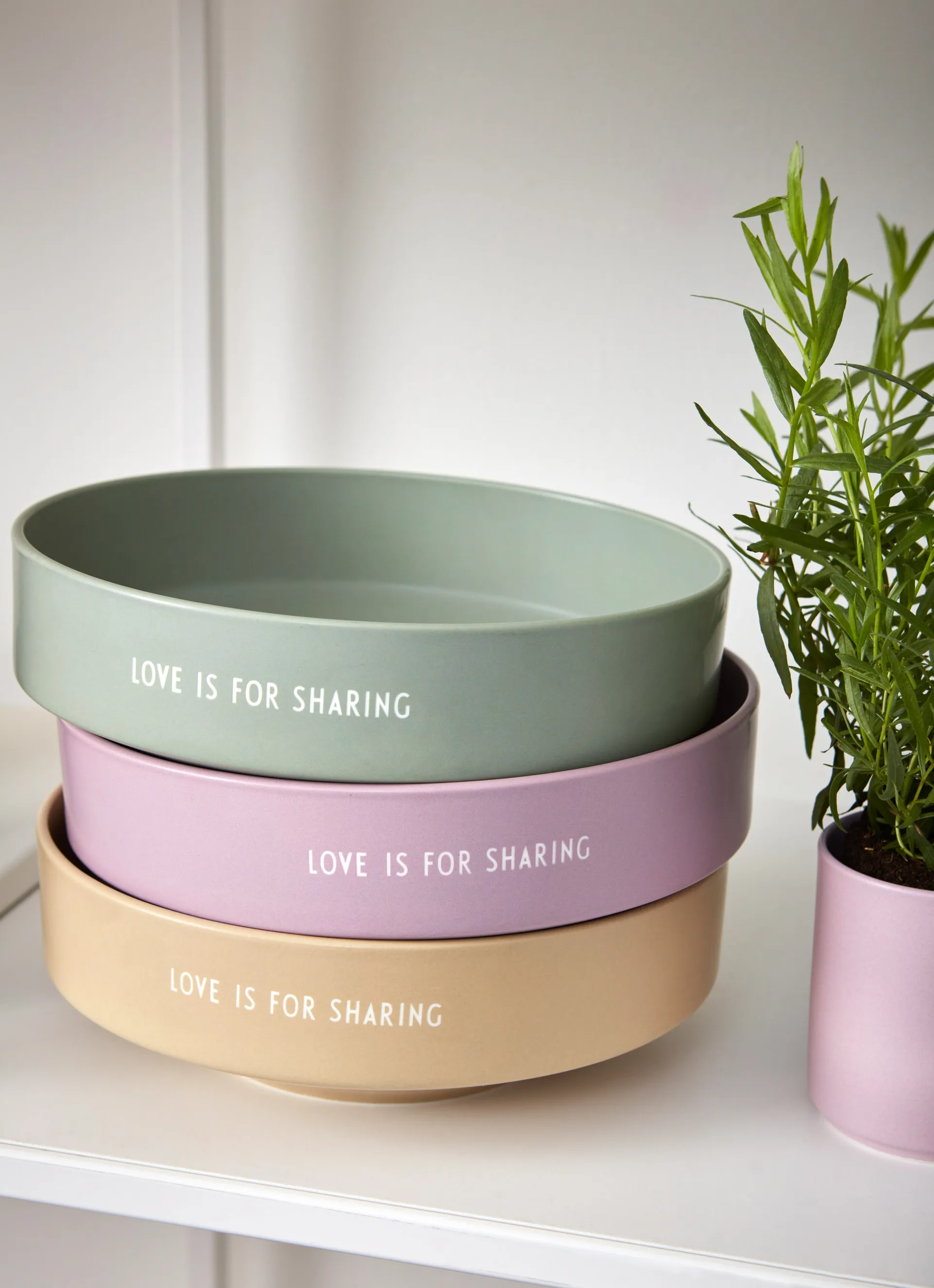 Design Letters favourite μπολ μεγάλο Ø22 cm, Λεβάντα Design Letters