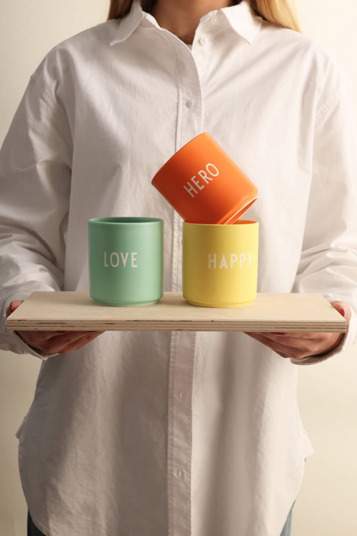 Design Letters favourite φλιτζάνι 25 cl, Happy-yellow Design Letters