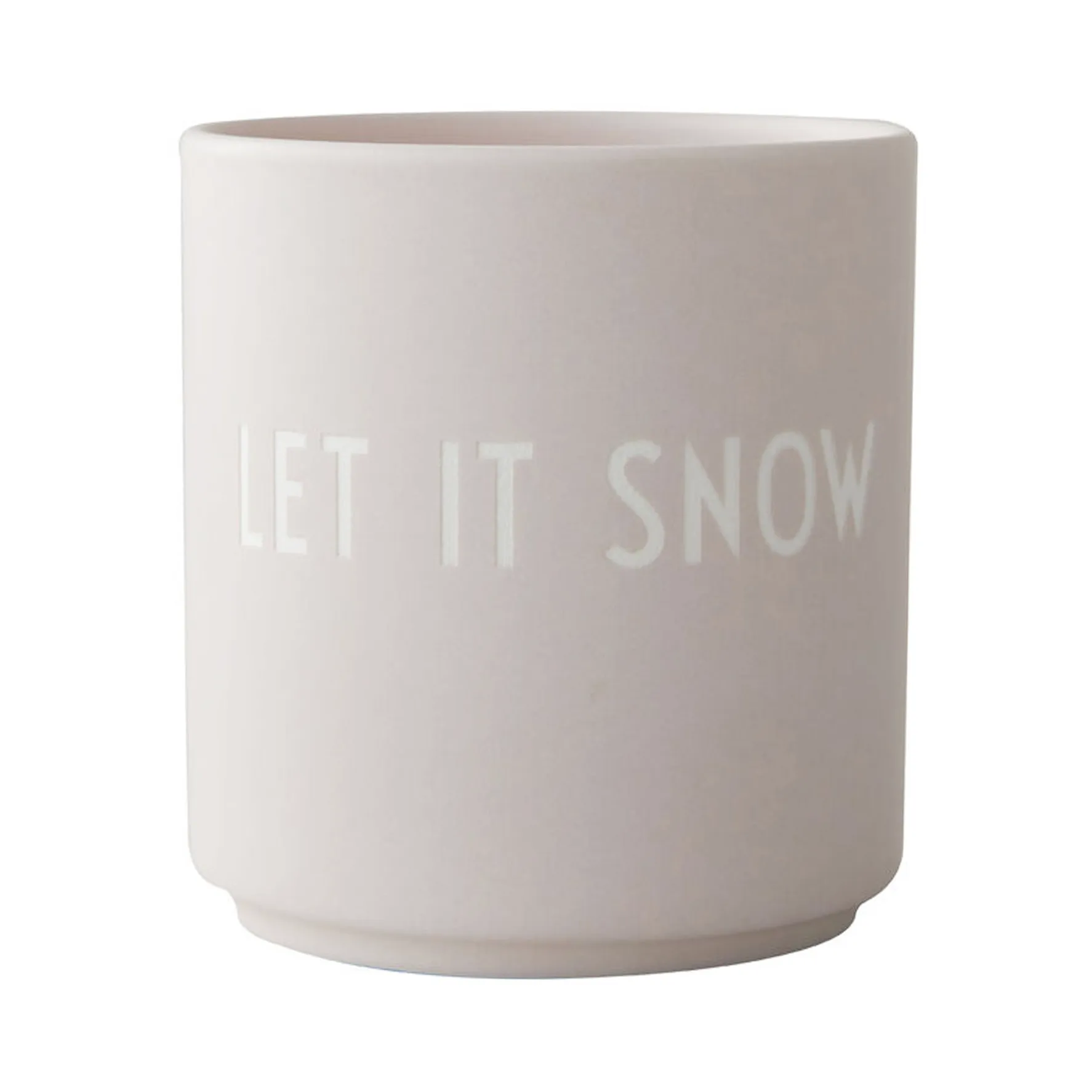 Design Letters favourite φλιτζάνι 25 cl, Let it snow-pastel beige Design Letters