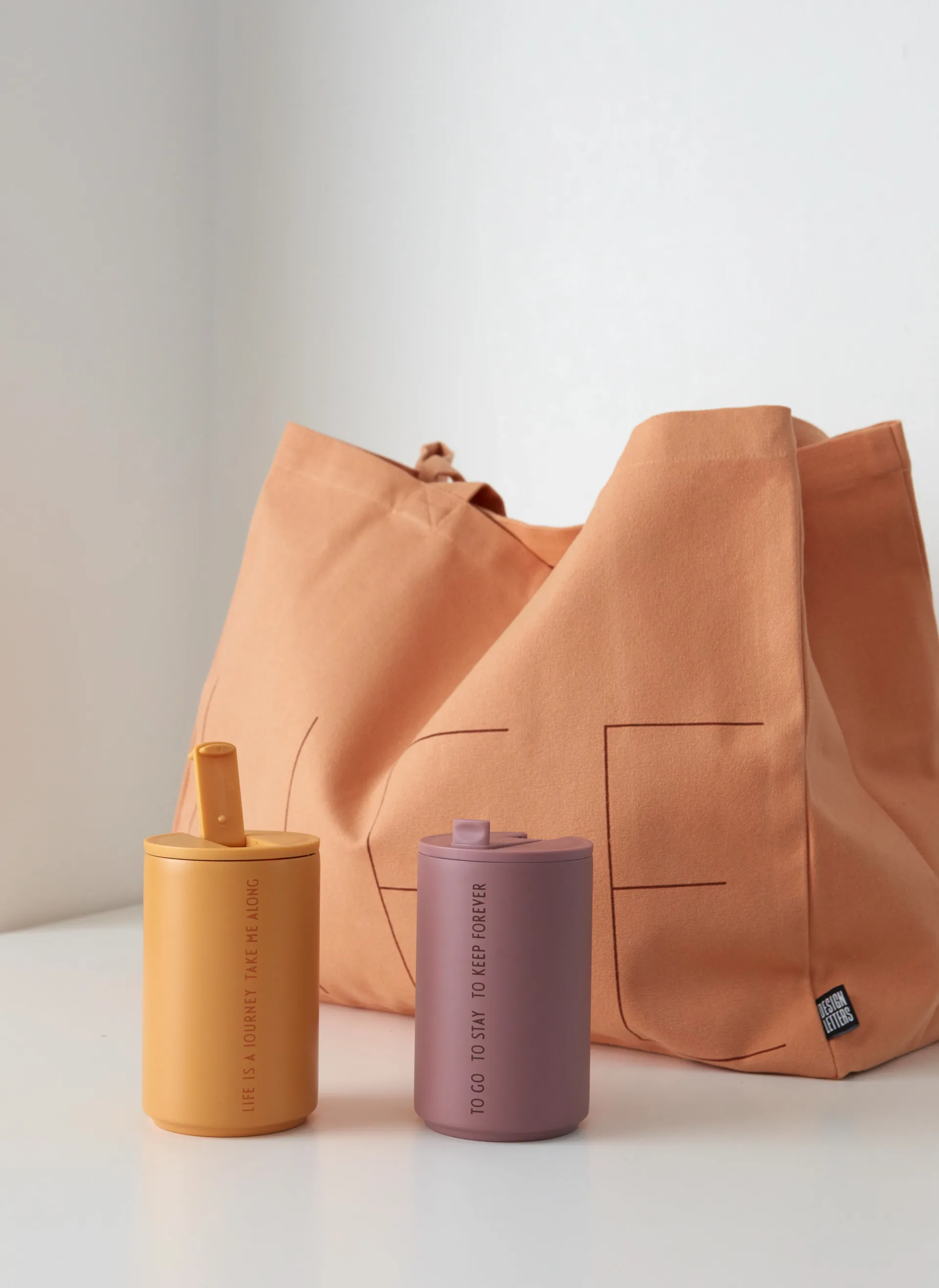 Design Letters κούπα θερμός, Life-πορτοκαλί Design Letters