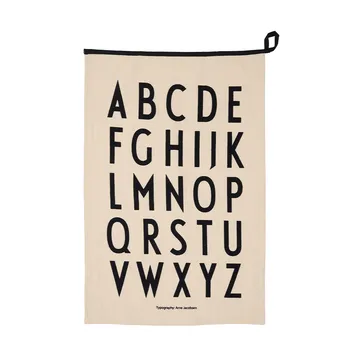 Design Letters Premium classic πετσέτα κουζίνας 50x70cm - ABC-μαύρο - Design Letters