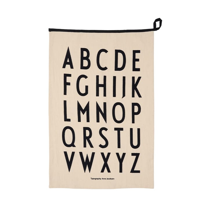 Design Letters Premium classic πετσέτα κουζίνας 50x70cm - ABC-μαύρο - Design Letters