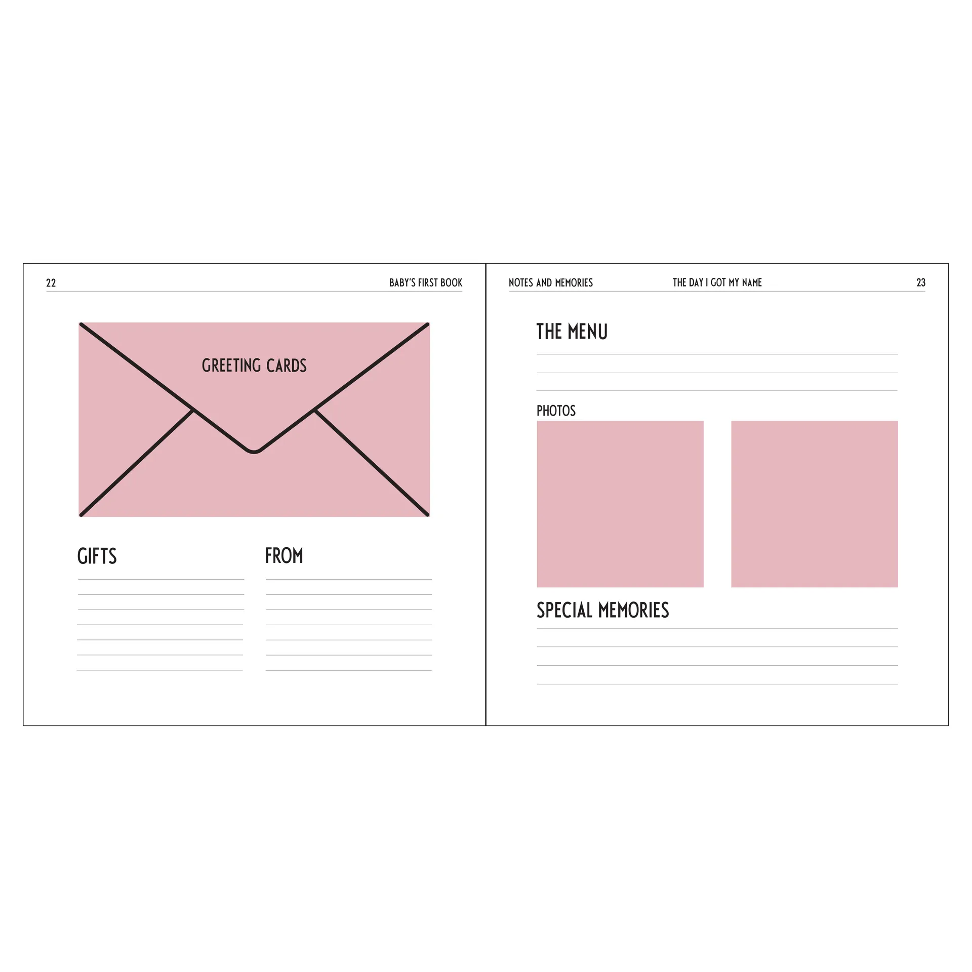 Design Letters Η πρώτη μου επετηρίδα, ουδέτερο Design Letters