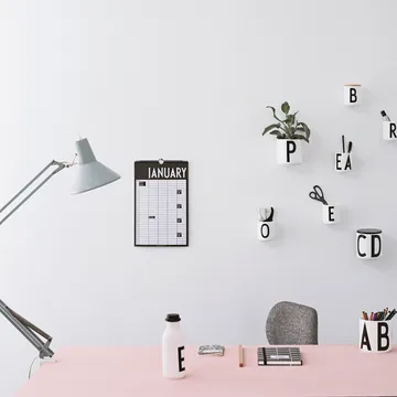 Design Letters μηνιαίο ημερολόγιο - Μαύρο - Design Letters