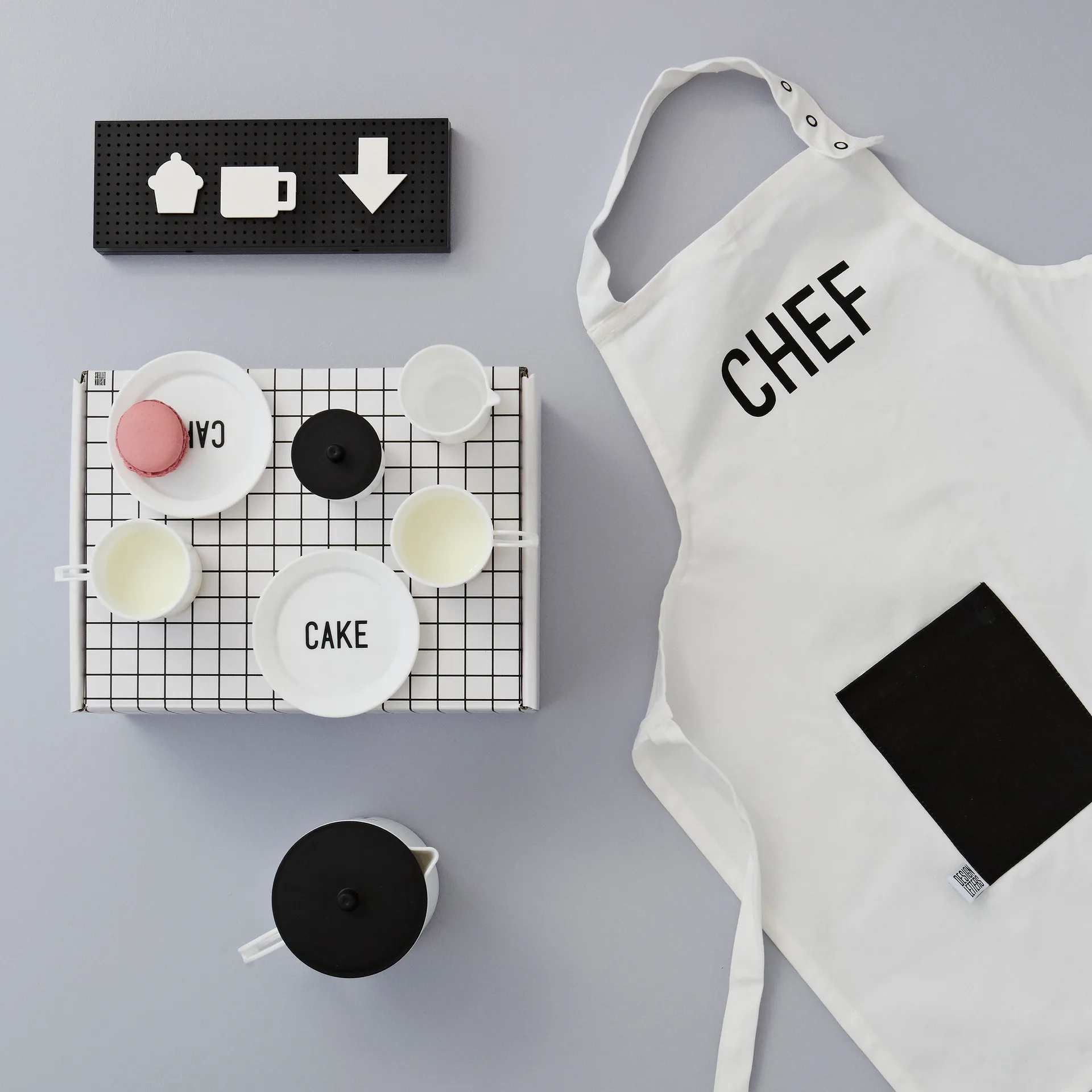 Design Letters πίνακας με γράμματα μικρός, μαύρο Design Letters