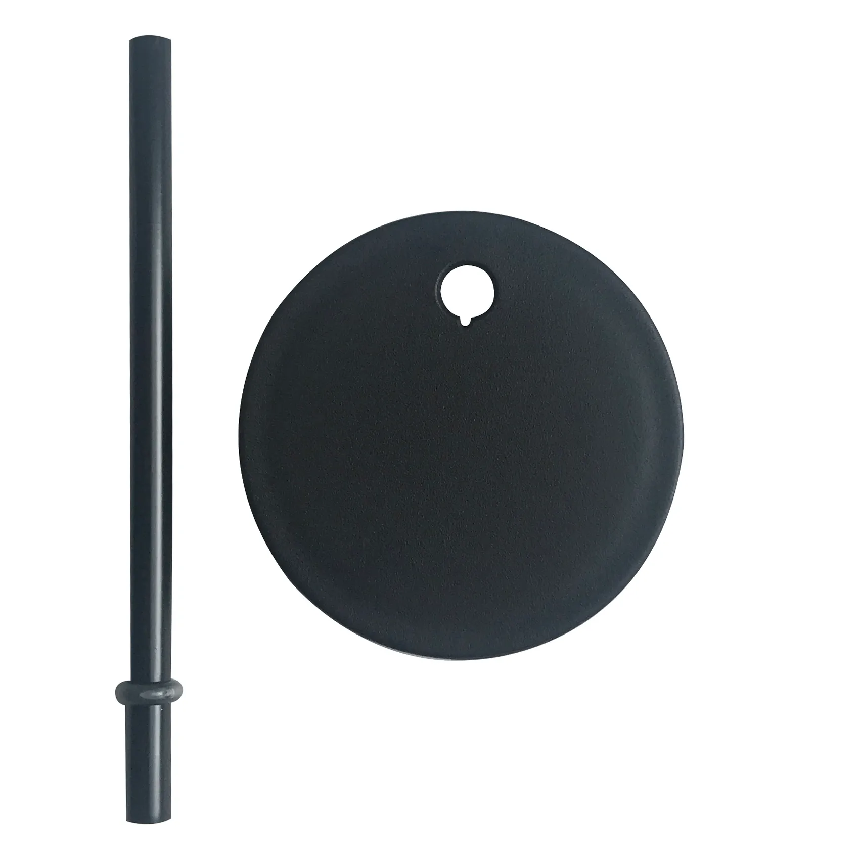 Design Letters καλαμάκι με καπάκι, Μαύρο Design Letters