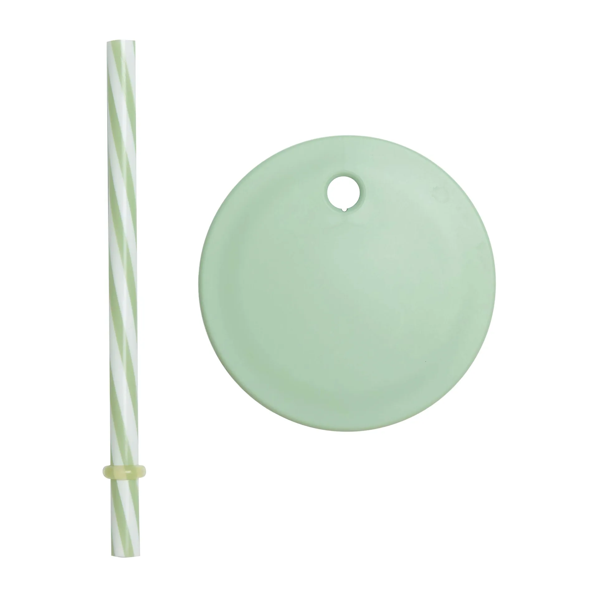 Design Letters καλαμάκι με καπάκι, Πράσινο Design Letters