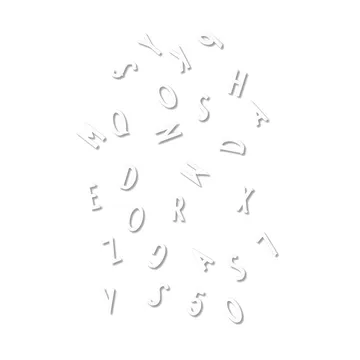 Design Letters κουτί με γράμματα - λευκά γράμματα - Design Letters