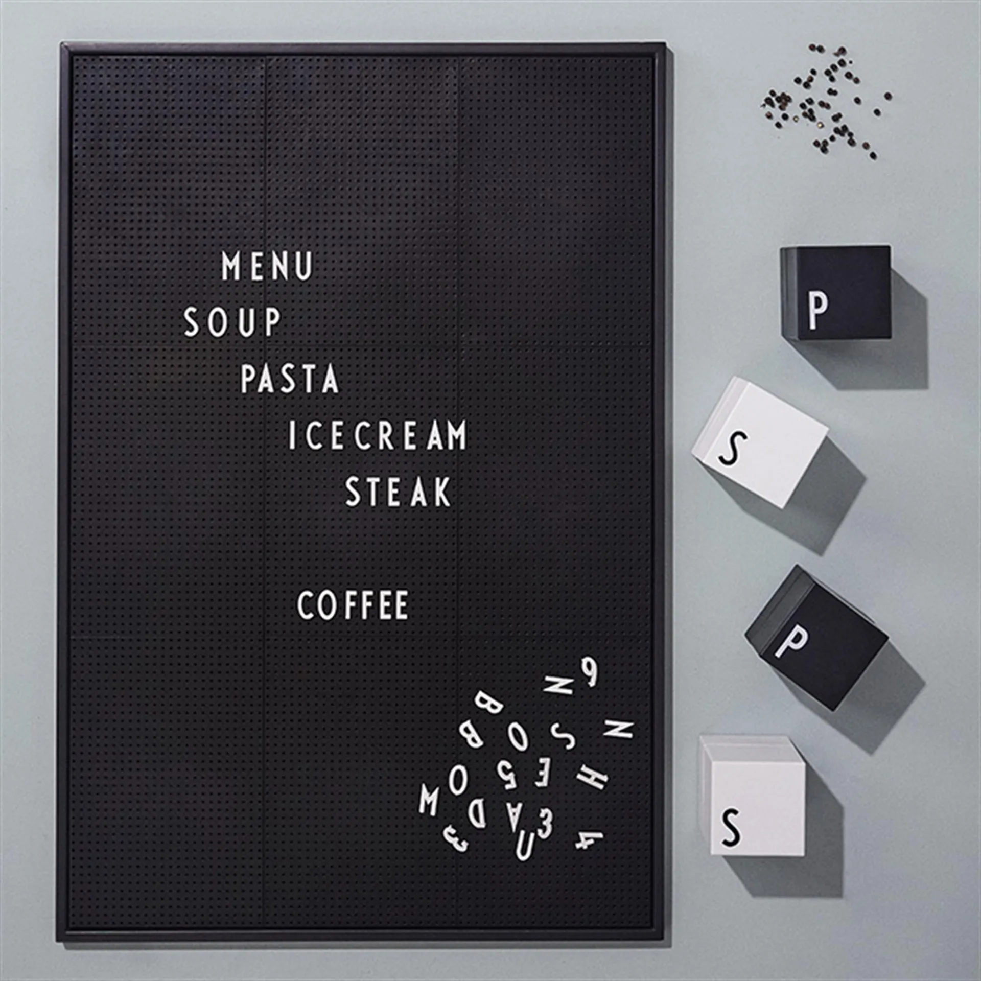 Design Letters κουτί με γράμματα, λευκά γράμματα Design Letters