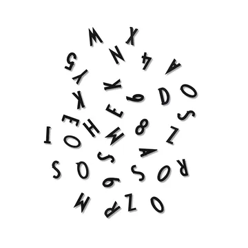 Design Letters κουτί με γράμματα - μαύρα γράμματα - Design Letters