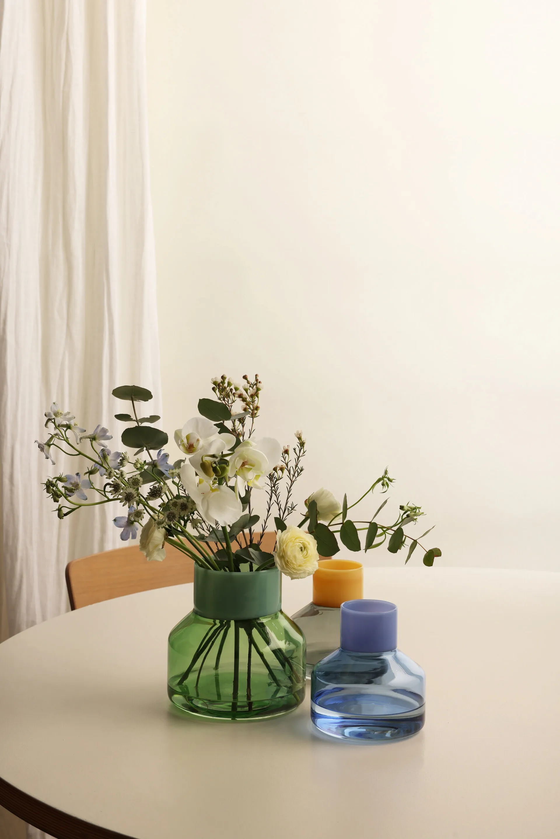 Generous βάζο μεσαίο Ø13 cm, Milky yellow-smoke Design Letters