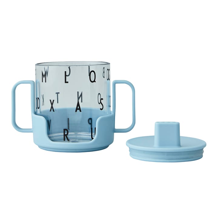 Grow with your cup, γαλάζιο Design Letters