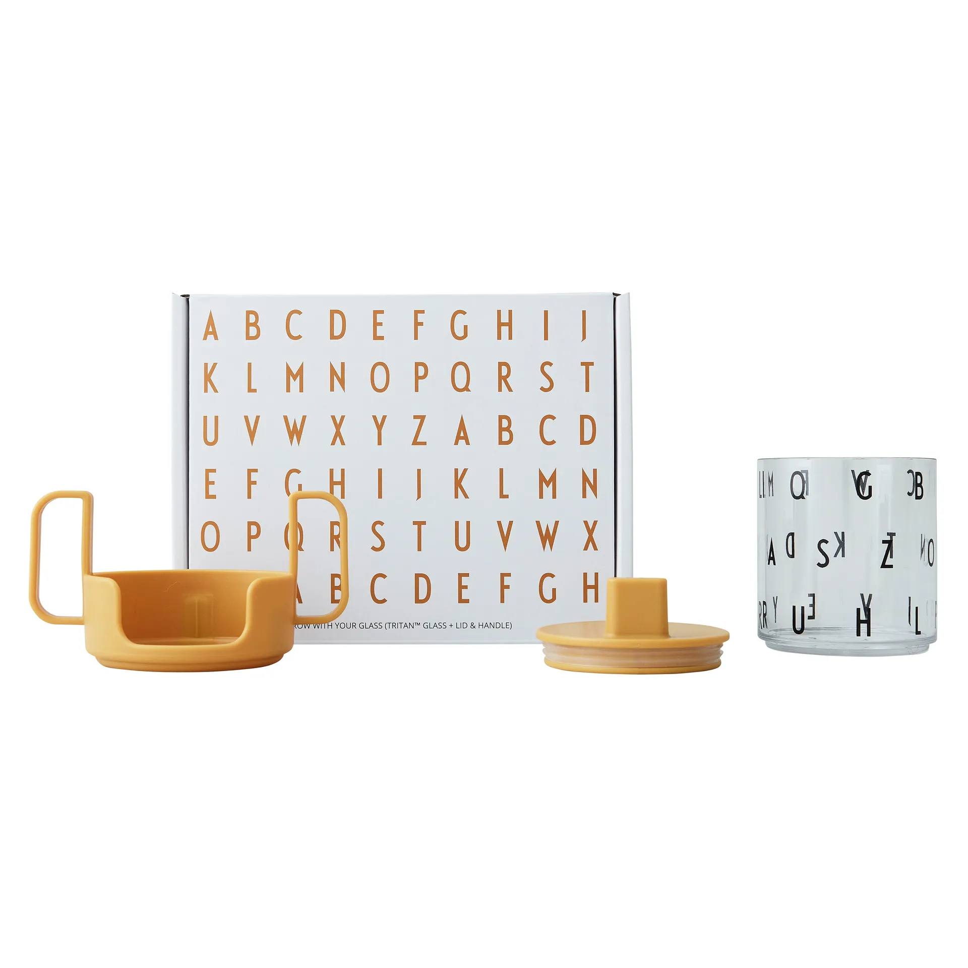 Grow with your cup, Μουσταρδί Design Letters