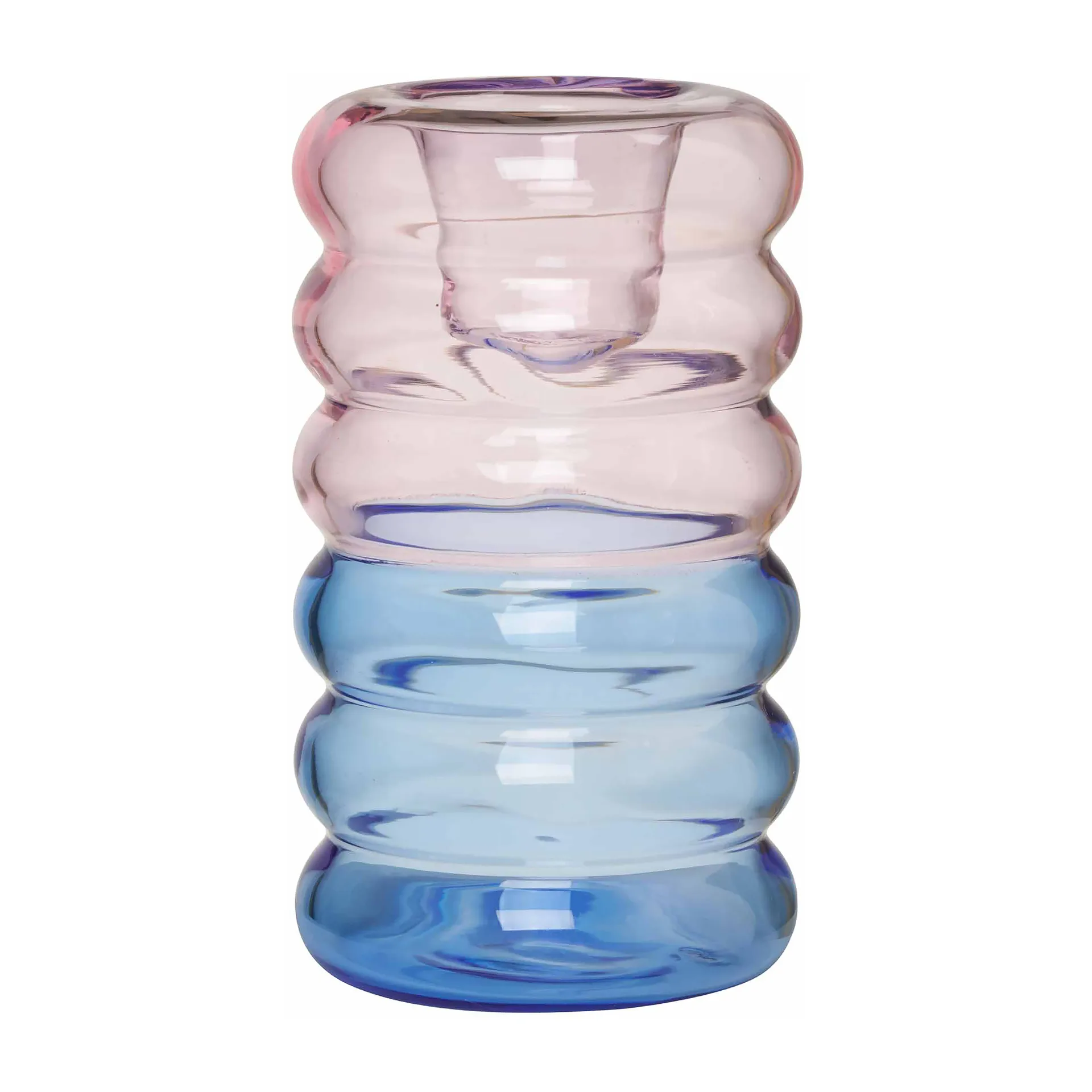 Κηροπήγιο Hoop Ø3,5x9 cm, Pink-blue Design Letters