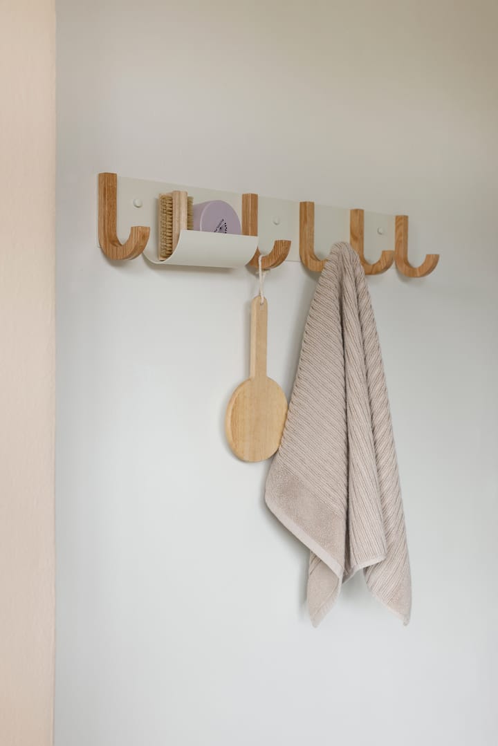 Κρεμάστρα Jay 5 γάντζους για ρούχα, Creamweiss-ek Design Letters