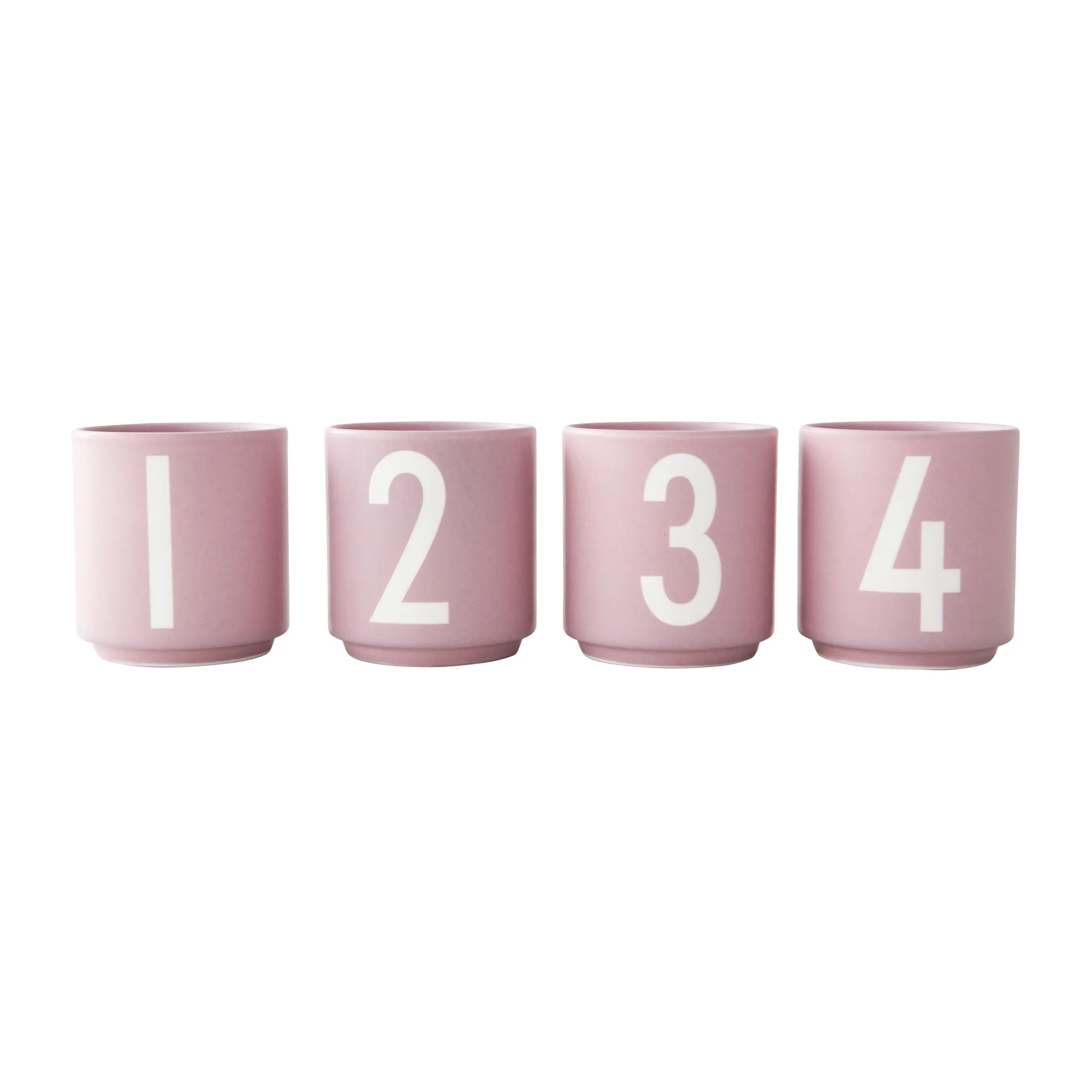 Σετ κούπες Mini Cups 4 τεμαχίων, Lavender Design Letters
