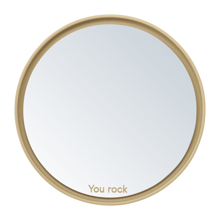 Mirror Καθρέφτης επιτραπέζιος καθρέφτης Ø21 cm - Beige - Design Letters