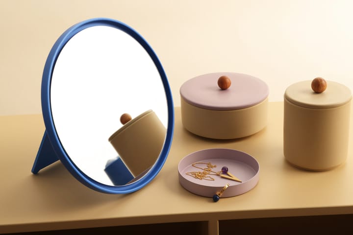 Mirror Καθρέφτης επιτραπέζιος καθρέφτης Ø21 cm, Cobalt blue Design Letters