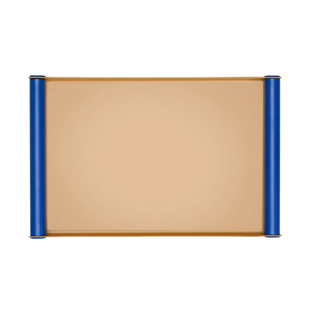 Ray Δίσκος σερβιρίσματος μεγάλος, Beige-blue Design Letters