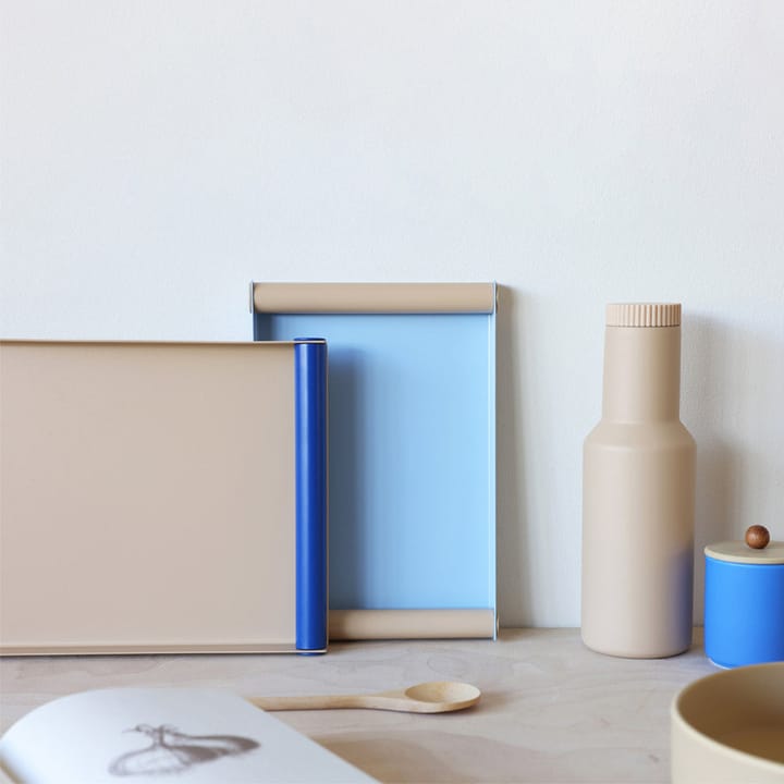 Ray Δίσκος σερβιρίσματος μεγάλος, Beige-blue Design Letters