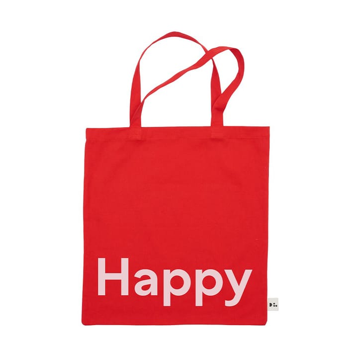 Τσάντα Tote της Design Letters - Happy-κόκκινο - Design Letters