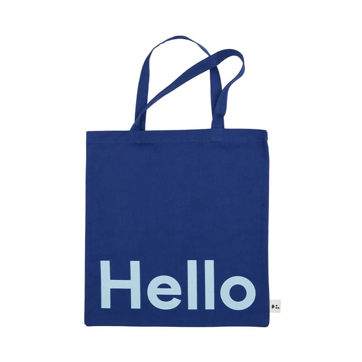 Τσάντα Tote της Design Letters - Hello-μπλε σκούρο - Design Letters
