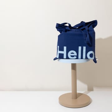 Τσάντα Tote της Design Letters - Hello-μπλε σκούρο - Design Letters