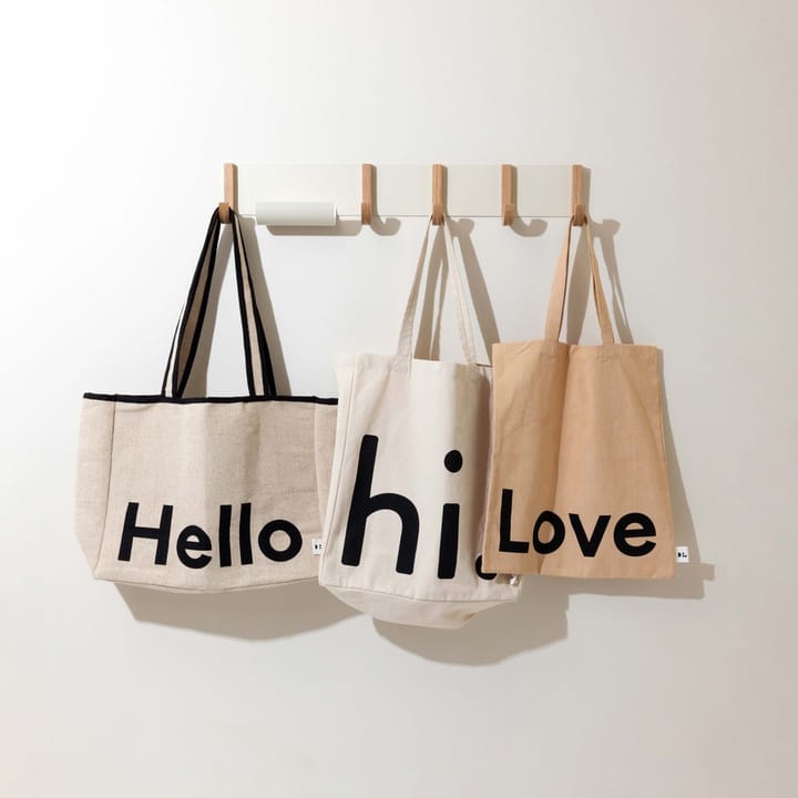 Τσάντα Tote της Design Letters, Love-μπεζ Design Letters