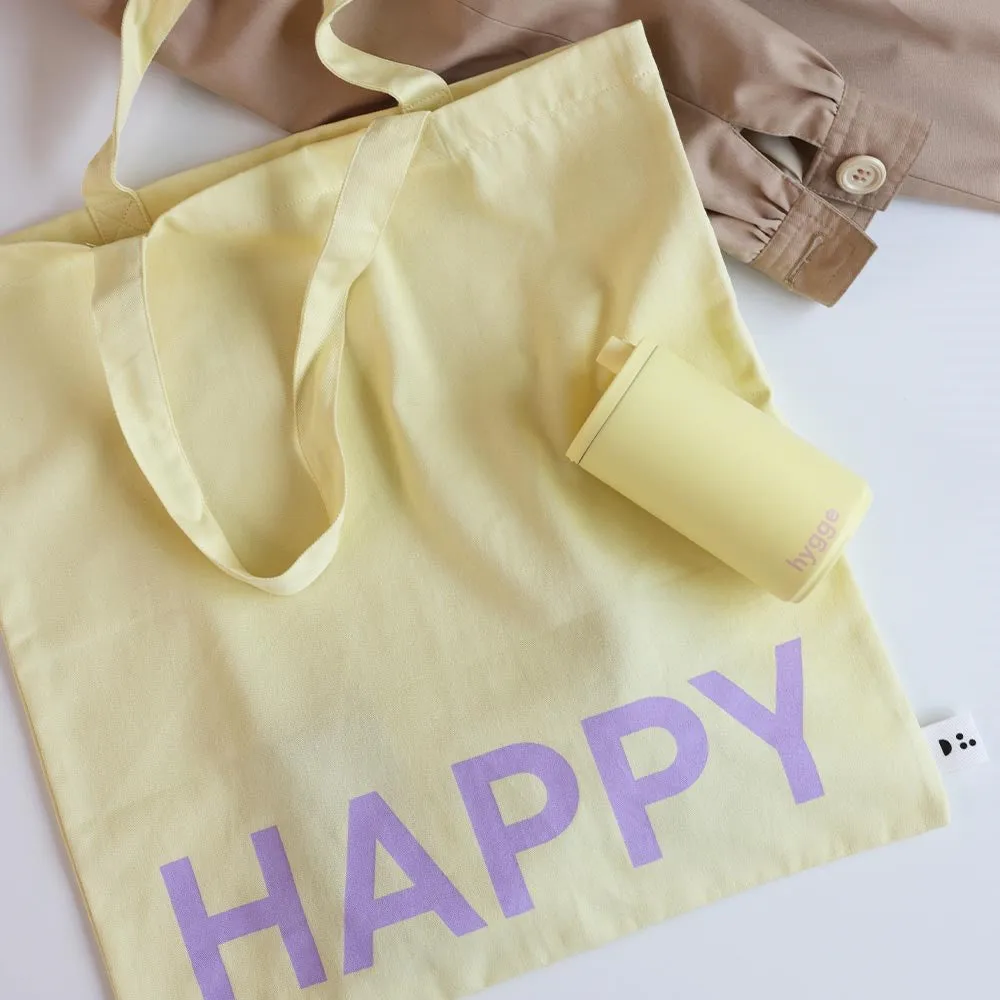 Τσάντα Tote της Design Letters, Yellow-pink Design Letters