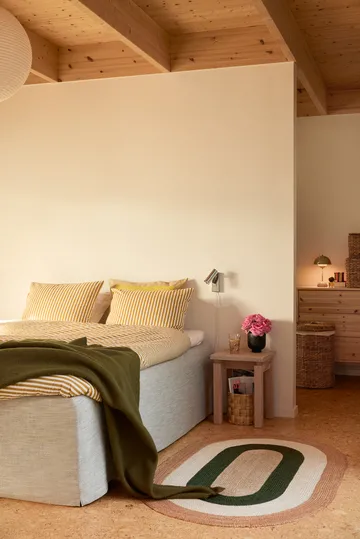 Χαλί γιούτας ριγέ οβάλ Elin 92 x 150 εκ. - Πράσινο - Dixie