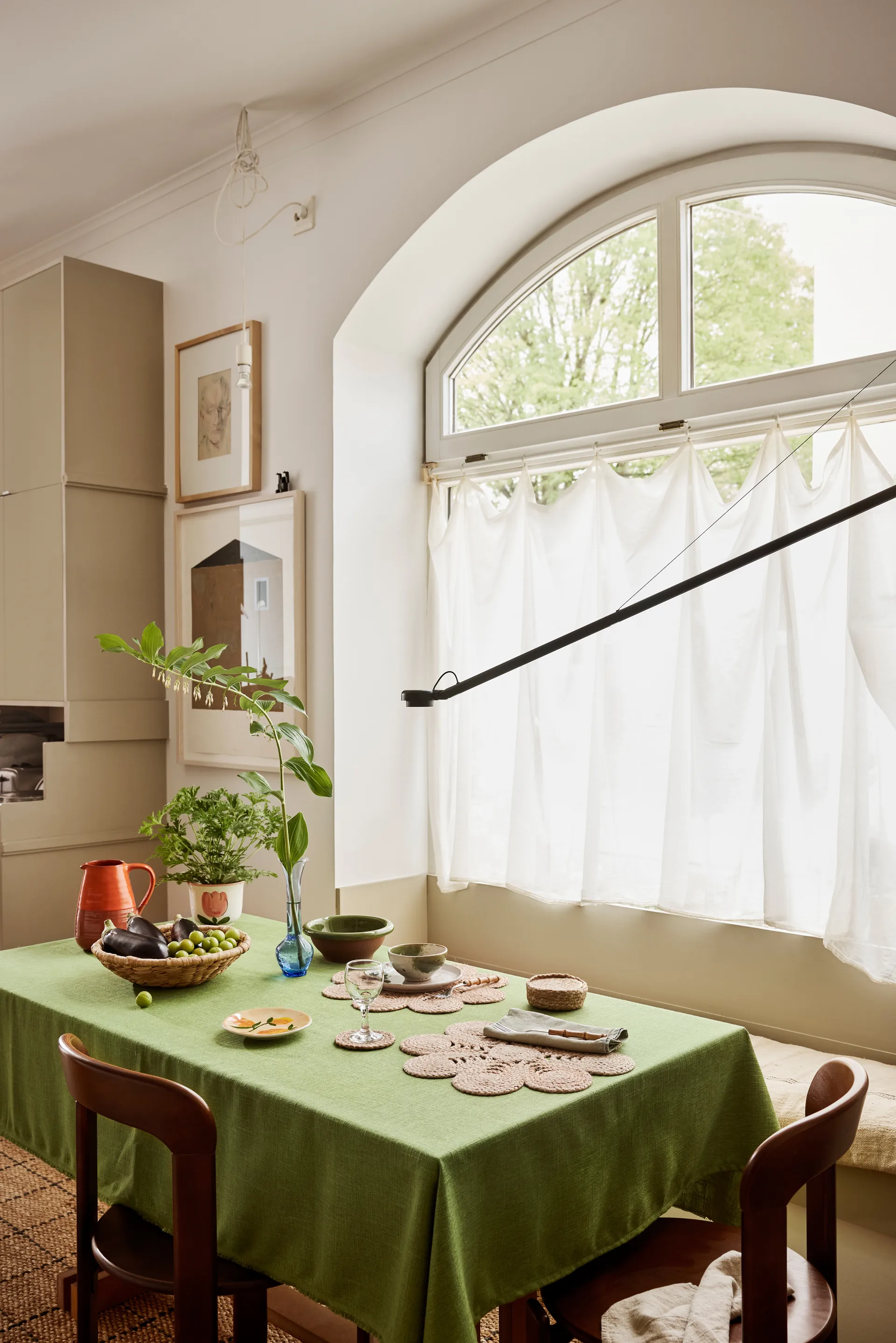 Elin σουπλά anemone Ø40 cm, Natural Dixie