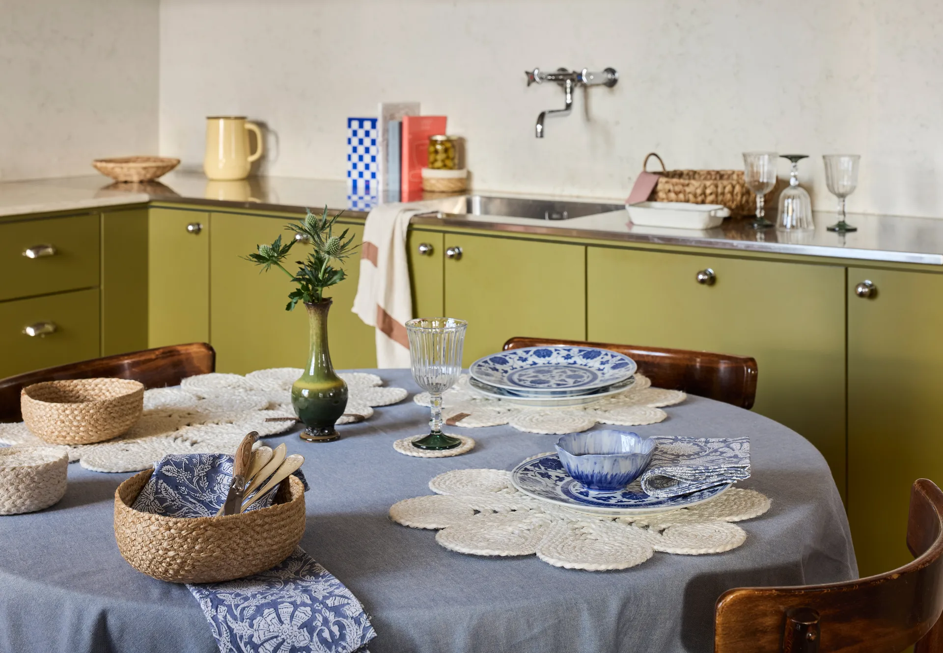 Elin σουπλά anemone Ø40 cm, White Dixie