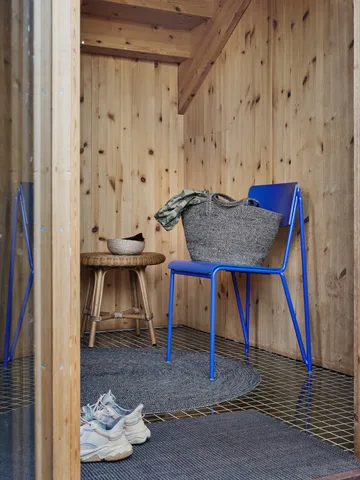 Ella χαλί Ø125 cm - Μαύρο-φυσικό - Dixie