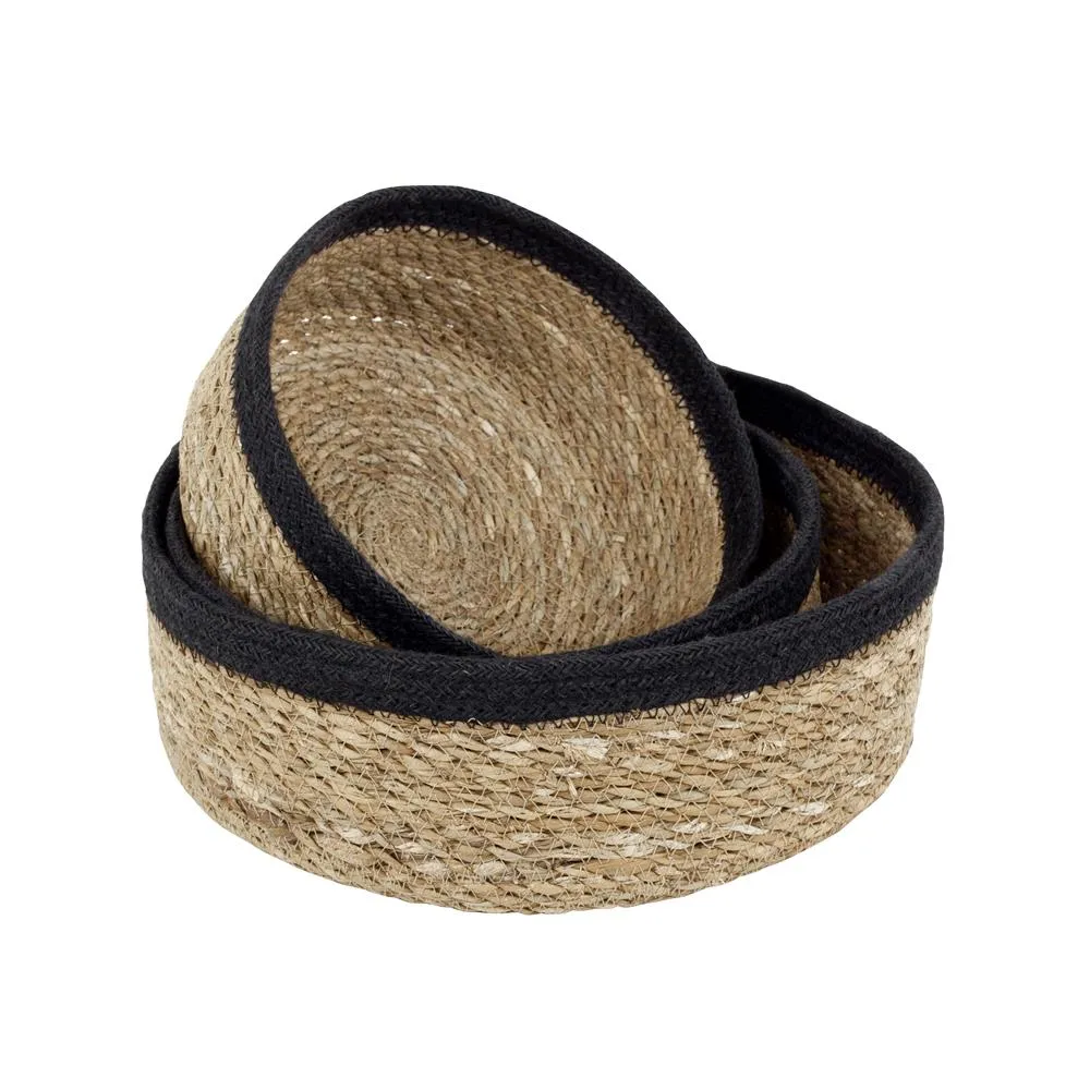 Emil καλάθι ψωμιού Συσκευασία 3 τεμαχίων, φυσικό-μαύρο Dixie