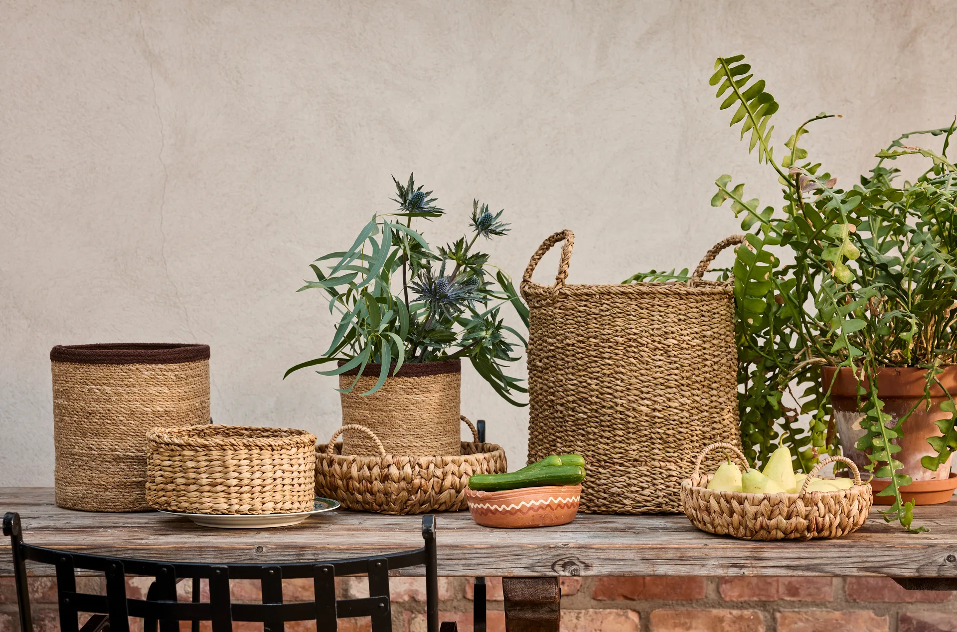 Esther cylinder Αποθηκευτικό κουτί Συσκευασία 2 τεμαχίων, Natural Dixie