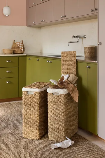 Esther πλεκτό καλάθι πλυντηρίου nature - 58 cm - Dixie