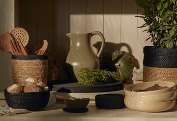 Flätad ψωμιέρα Συσκευασία 3 τεμαχίων  - Μαύρο - Dixie