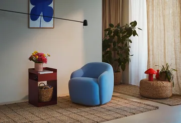 Χαλί από γιούτα καρό Freja 190 x 290 εκ. - Φυσικό-σκούρο γκρι - Dixie