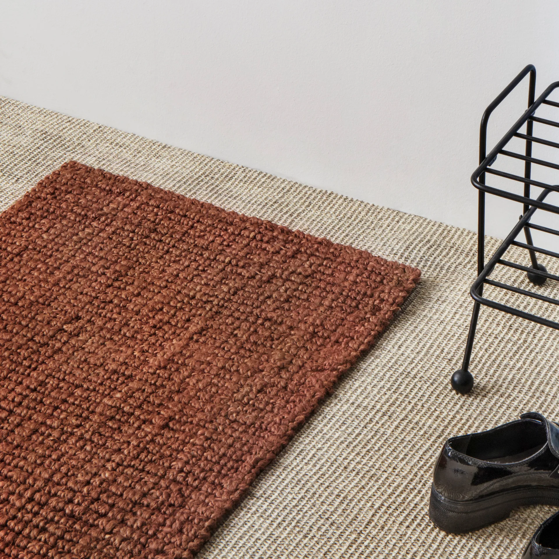 Jute χαλάκι πόρτας rusty red, 60x90 cm Dixie