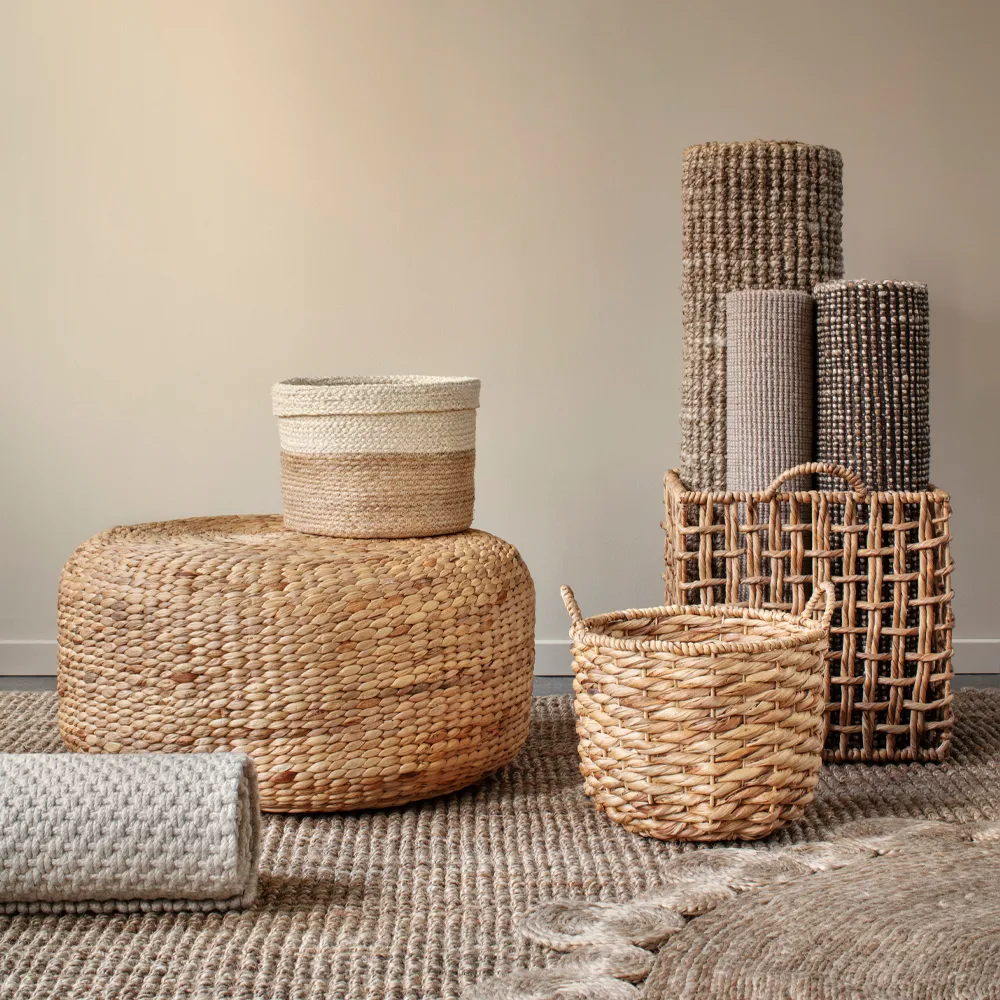 Μαξιλάρι καθίσματος Lily Ø59 cm, Natural, water hyacinth, round Dixie