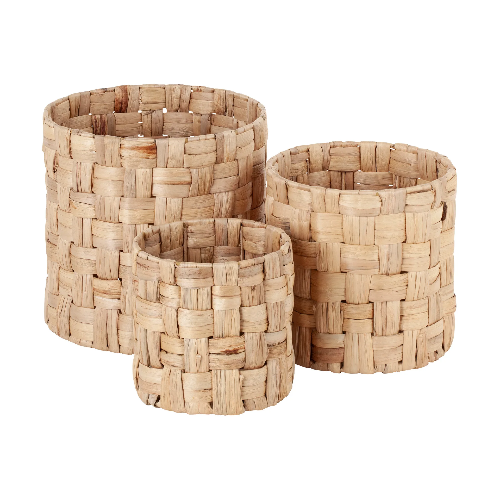 Καλάθια αποθήκευσης Lily cylinder panama 3 τεμάχια, Φυσικό Dixie