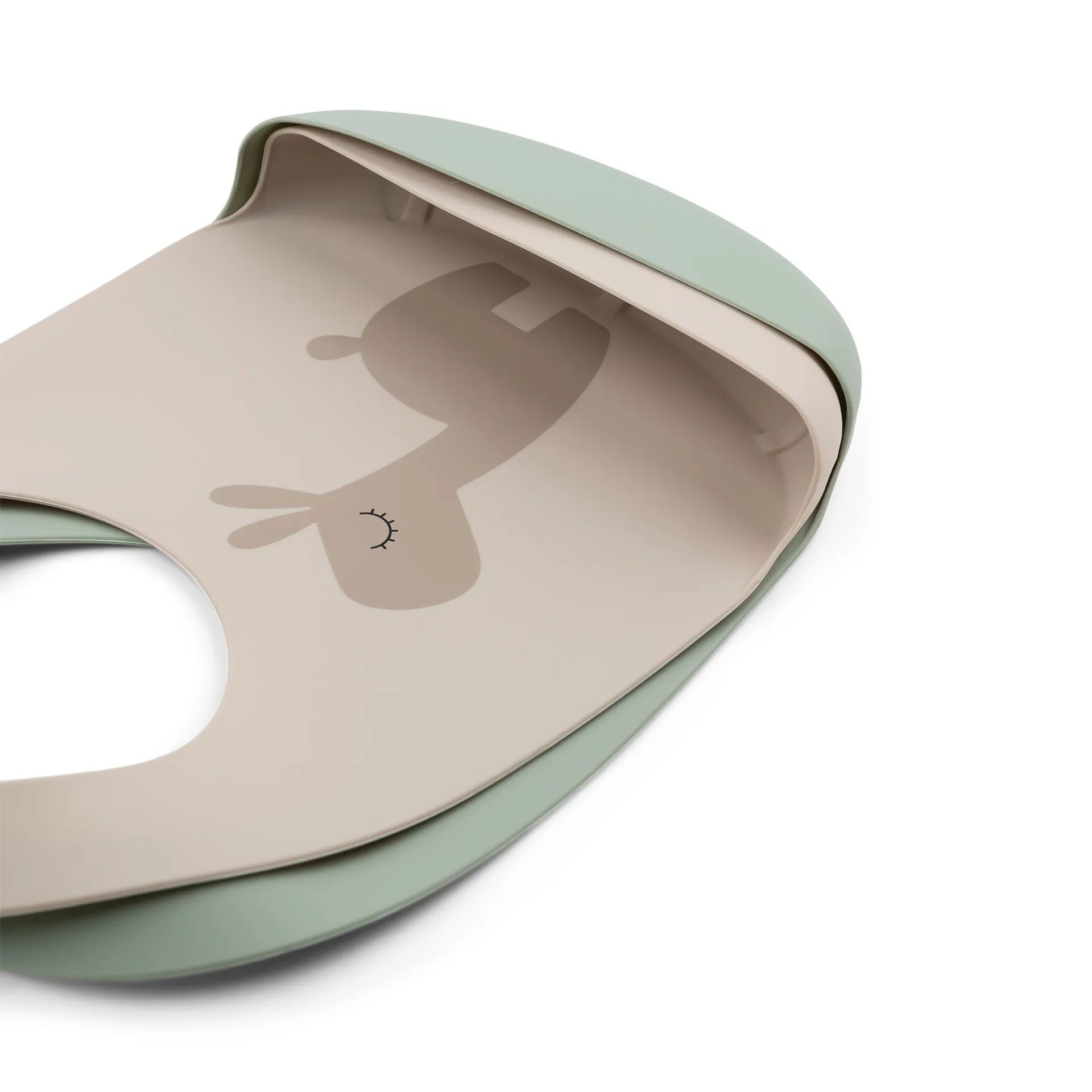 Σετ από 2 αδιάβροχες μωρουδιακές σαλιάρες Lalee, Sand-green Done by deer