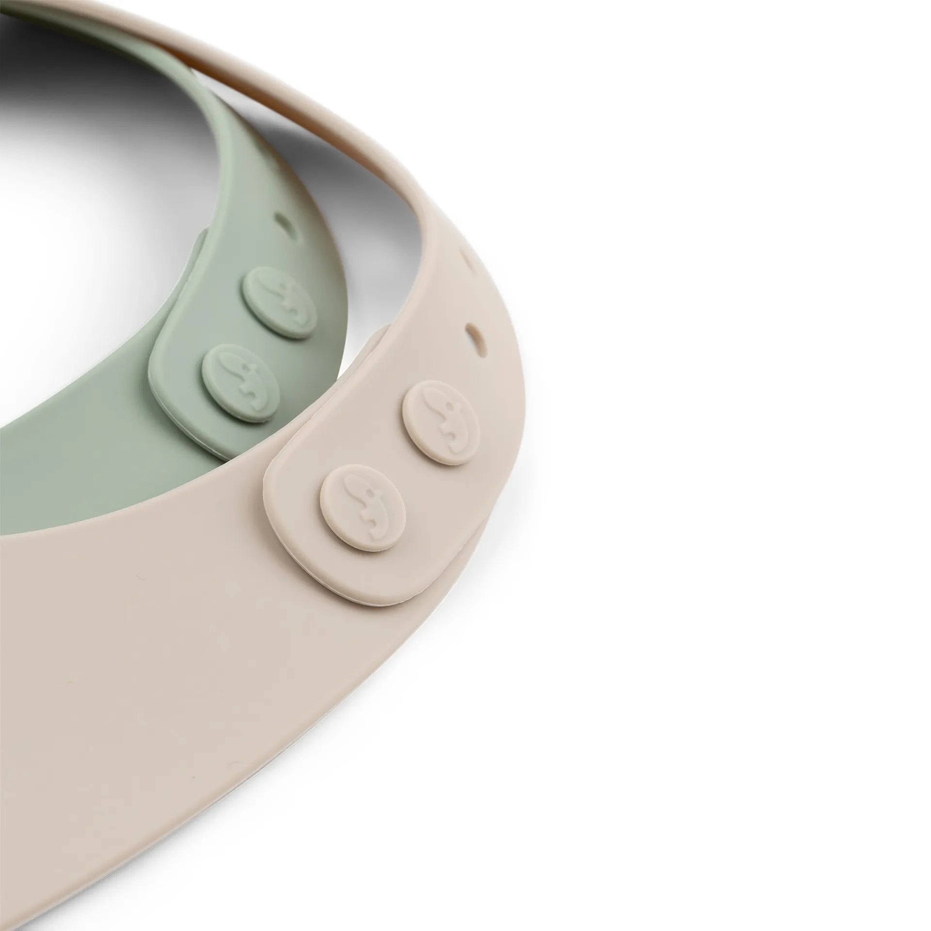 Σετ από 2 αδιάβροχες μωρουδιακές σαλιάρες Lalee, Sand-green Done by deer