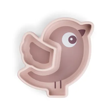 Παιδικό πιάτο Birdee Stick&Stay Ø12 cm - Powder - Done by deer