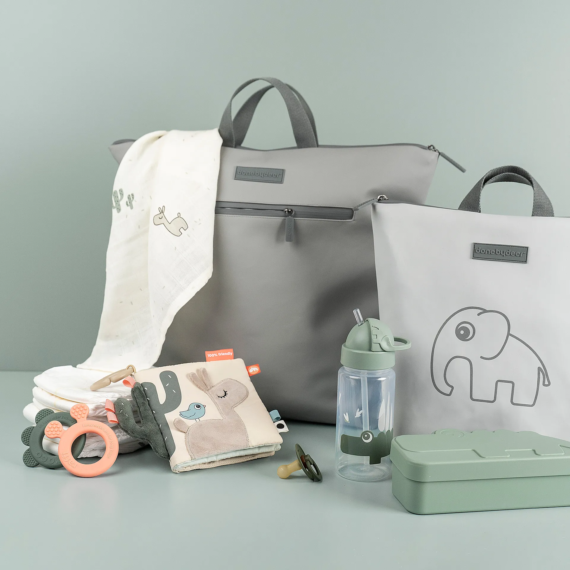 Παιδικό δοχείο φαγητού Croco, Green Done by deer