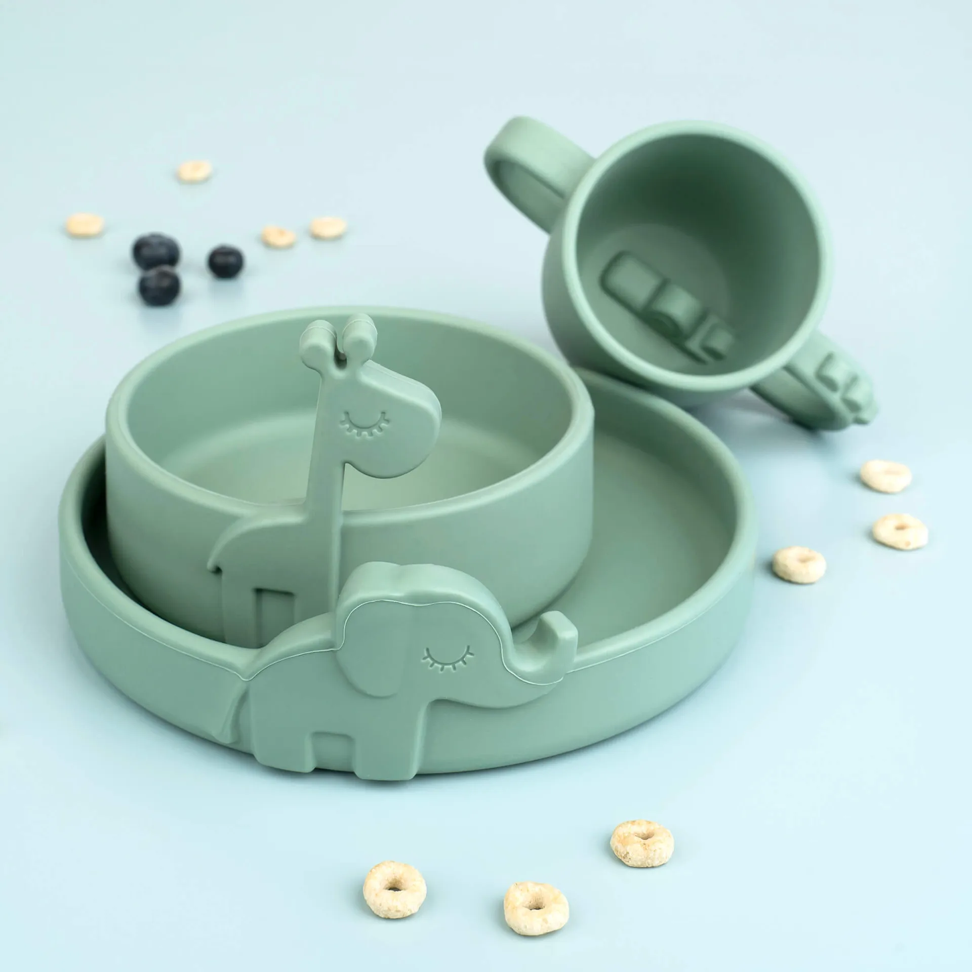 Croco peekaboo μπιμπερό κύπελλο 17 cl, Green Done by deer