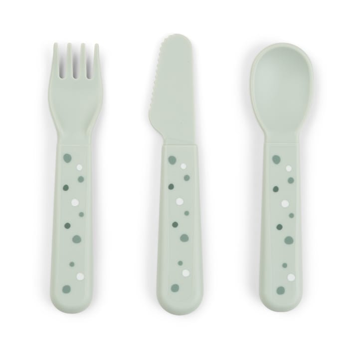 Σετ μαχαιροπίρουνα Happy Dots foodie 3 τεμαχίων - Green - Done by deer