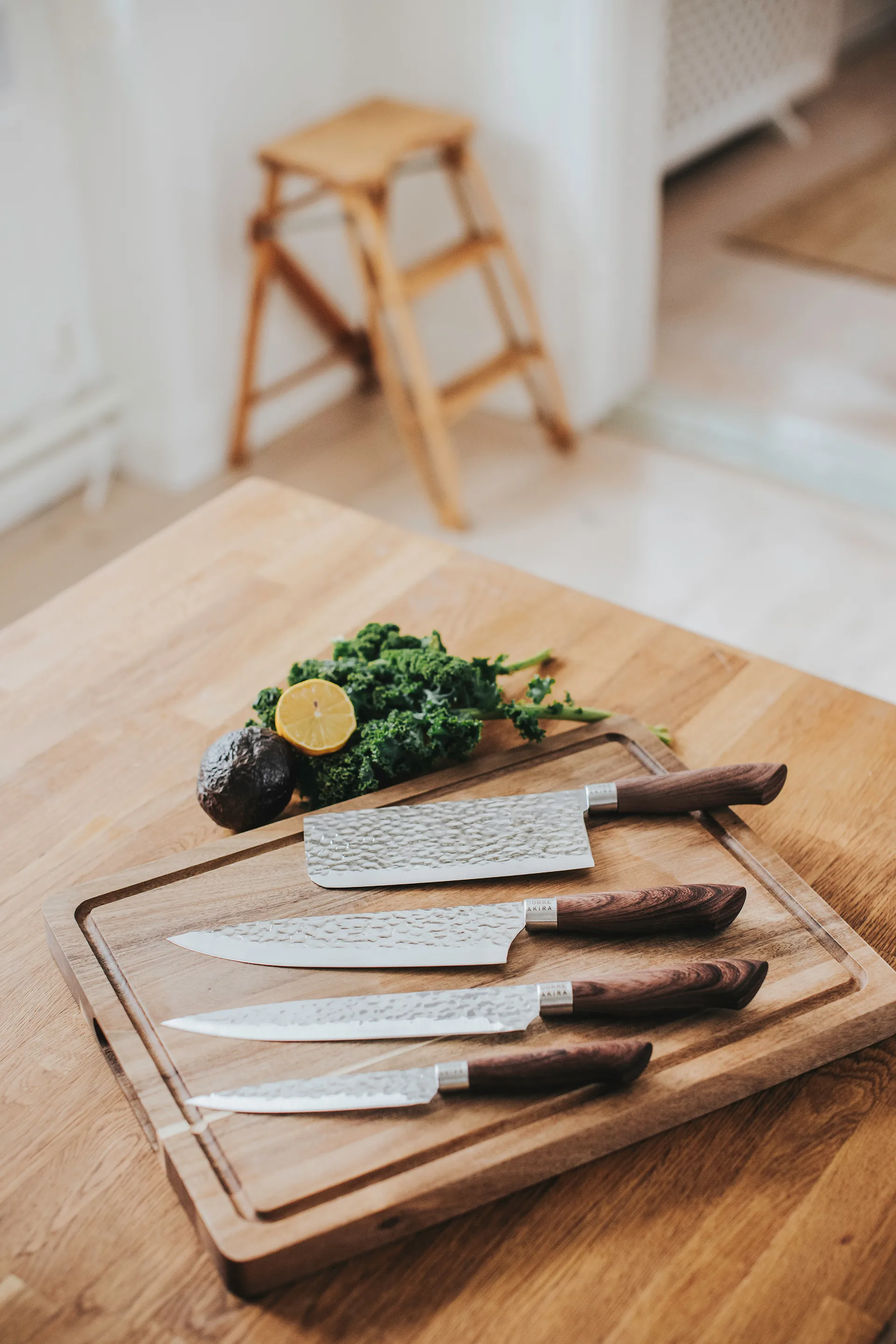 Μαχαίρι σεφ Akira κινεζικό 30 εκ., Καφέ Dorre