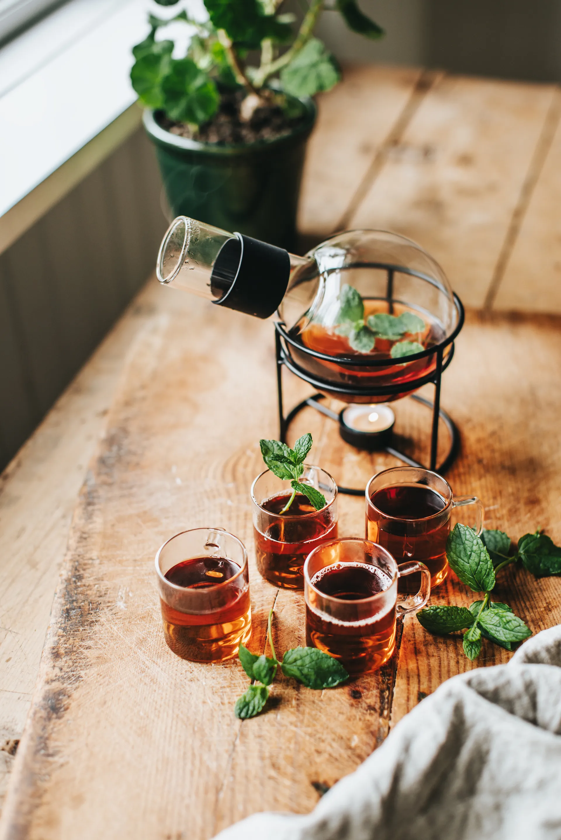 Glora Glöggkolv γυαλί 1,3 L, Μάυρο Dorre