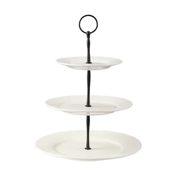 Πιατέλα για κέικ Kafi 3 επιπέδων πορσελάνη - Άσπρο - Dorre